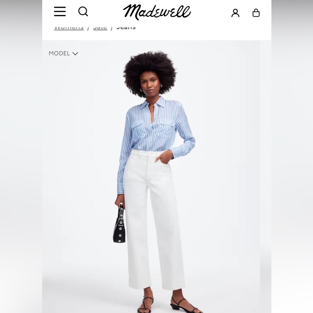 Madewell Perfect Vintage Wide Leg Crop Jeans